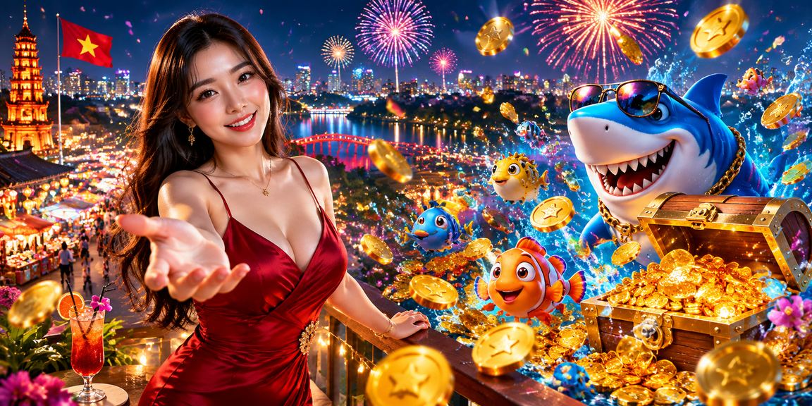 Cảnh thanh toán cá cược sôi động tại Hà Nội với ánh đèn ban đêm