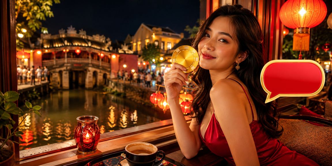 Tiền thưởng cashback tại Hội An với cảnh cà phê Việt Nam